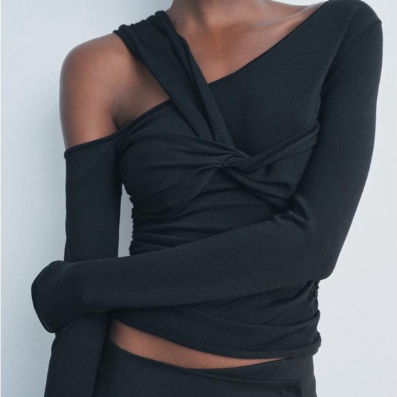 NWT ZARA CIT OJT KNOT TOP SIZE M - Picture 2 of 12